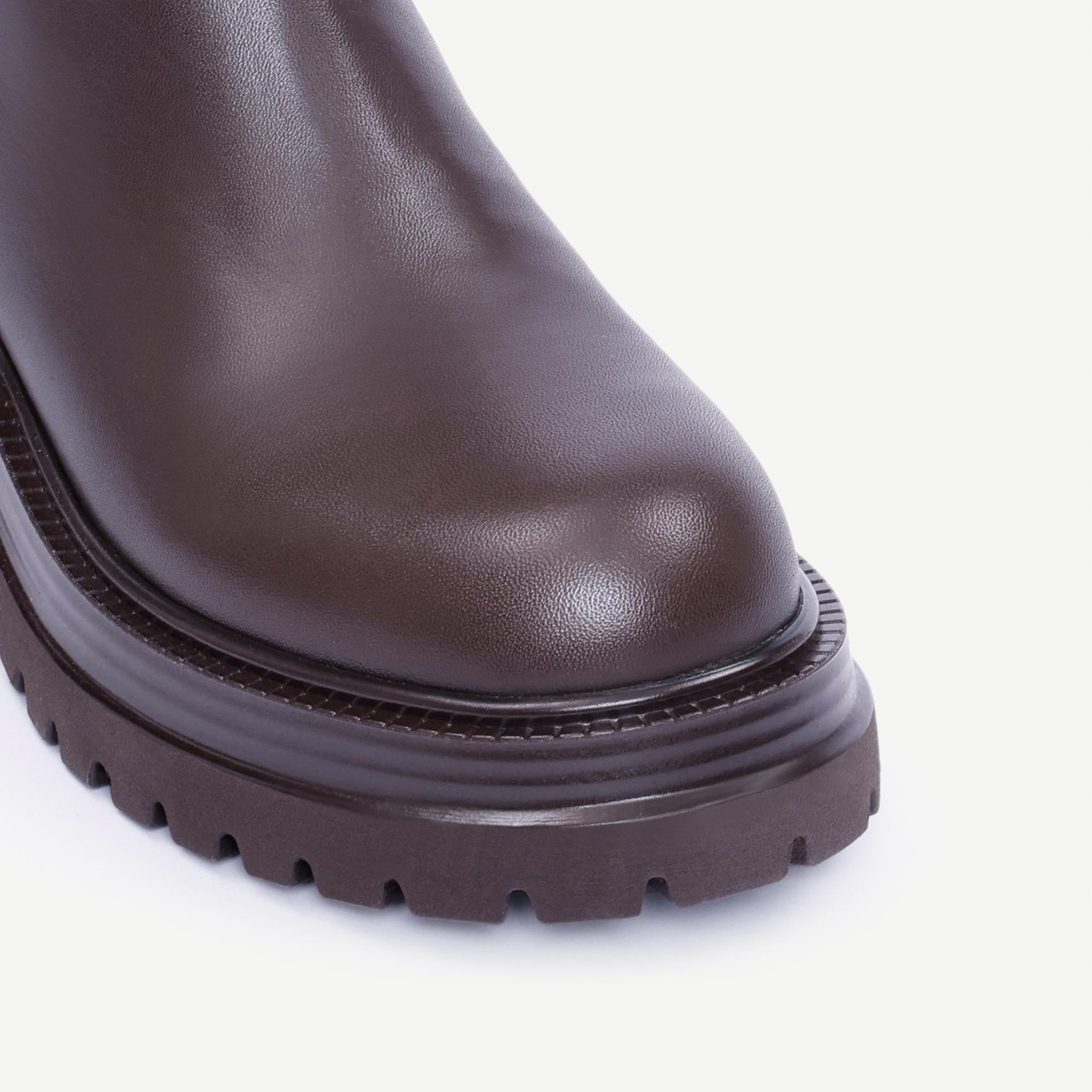 YARGICI Trock Detaylı Deri Çizme