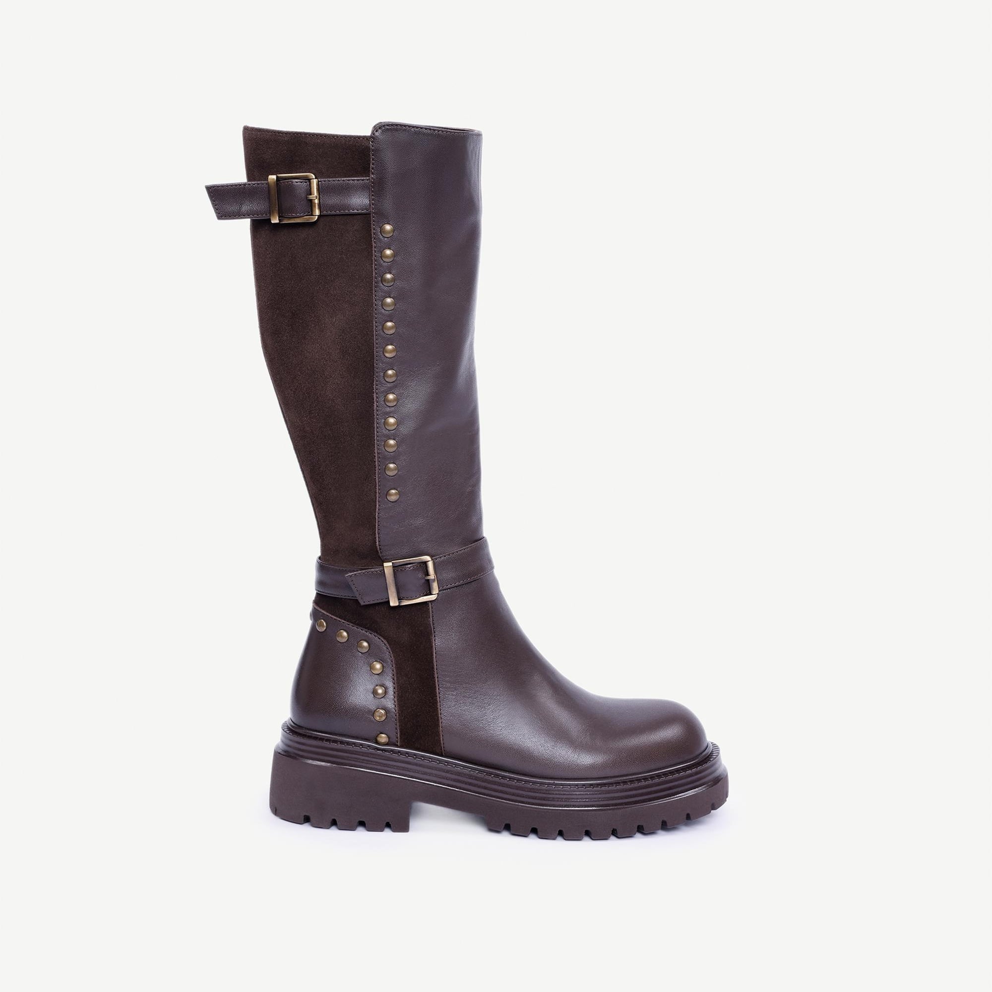 YARGICI Trock Detaylı Deri Çizme