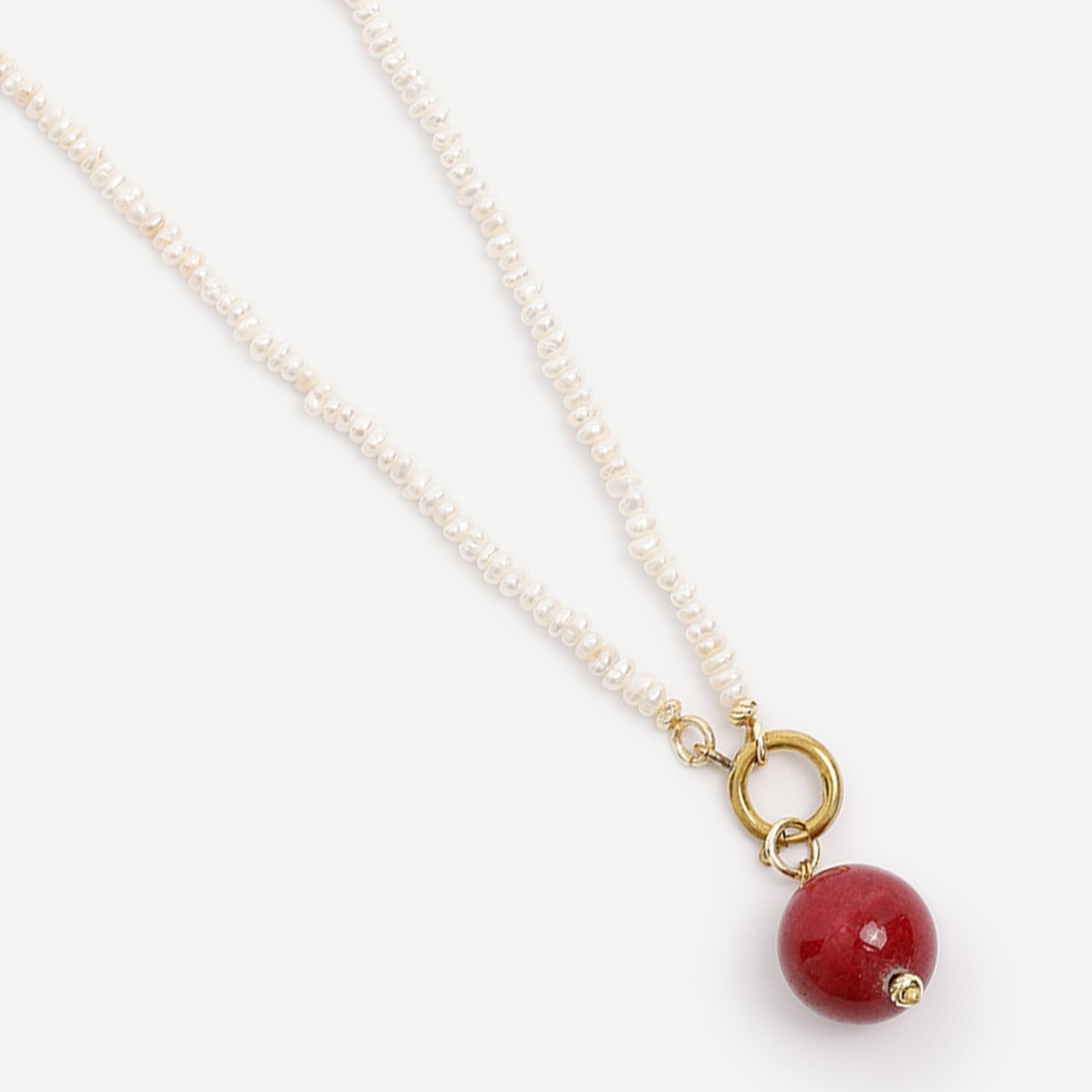 YARGICI Barok İnci Detaylı Kolye