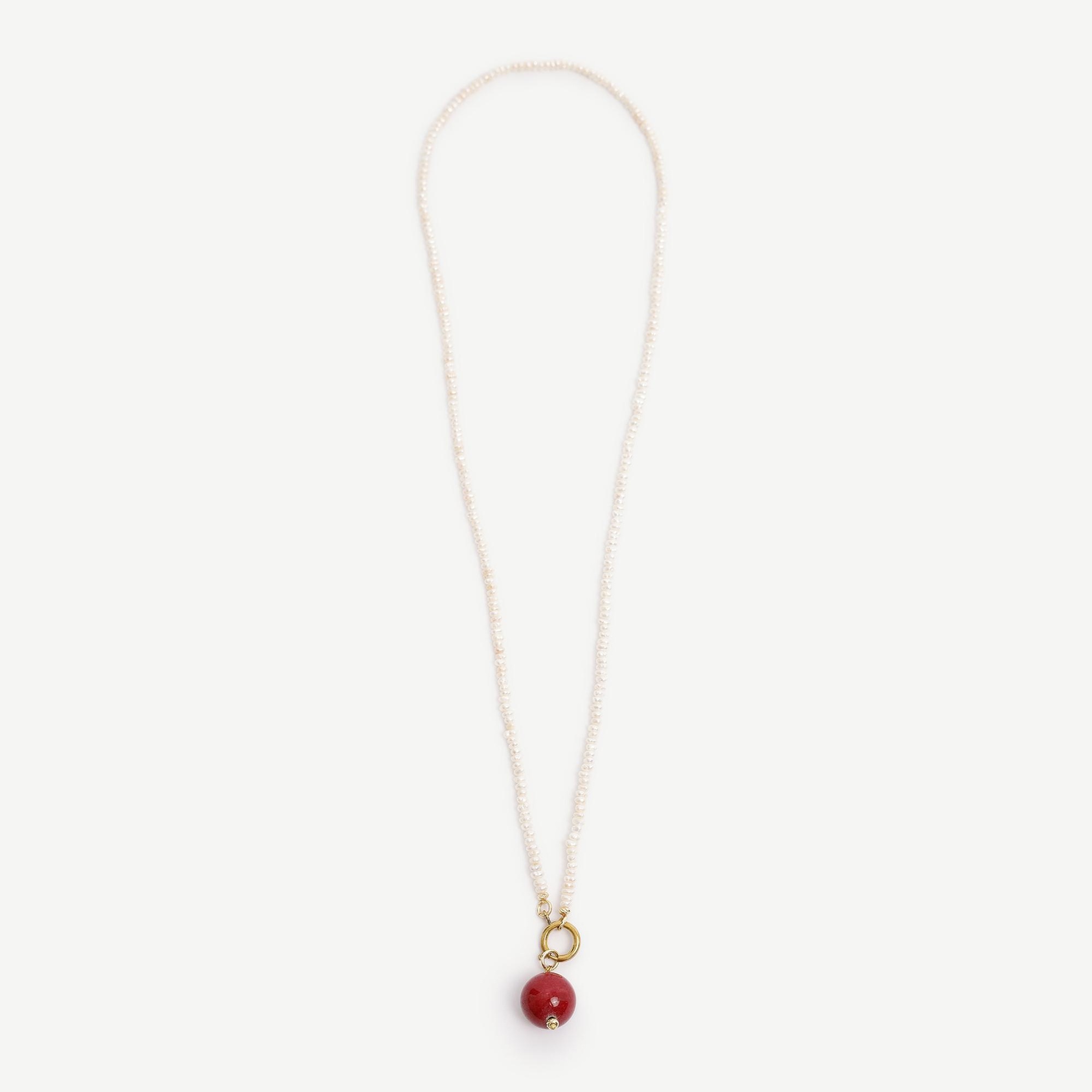 YARGICI Barok İnci Detaylı Kolye