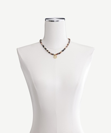  YARGICI Akik Ve Lav Taşı İçerikli Kolye