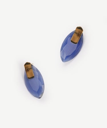  YARGICI Damla Formlu Doğal Taş Küpe