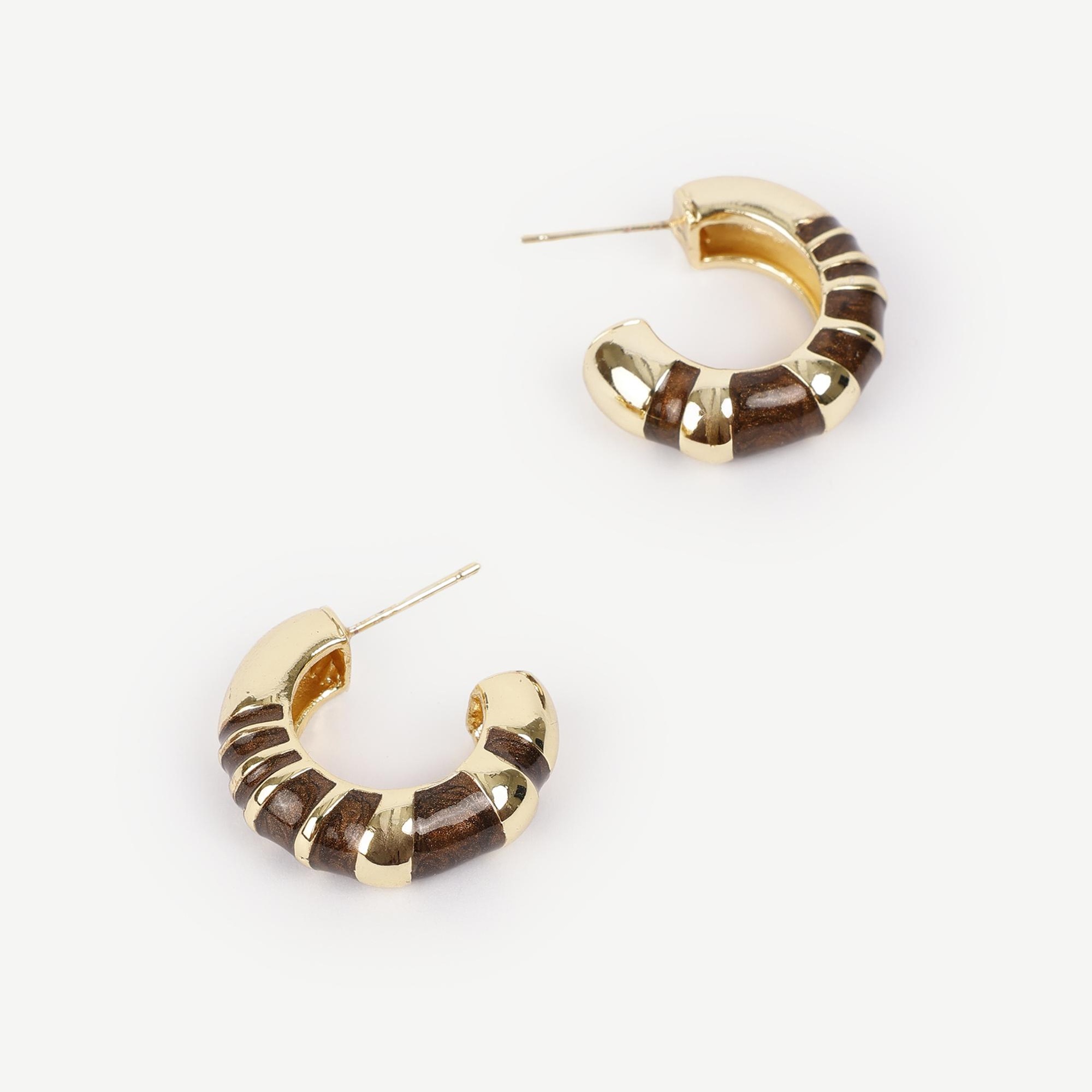 YARGICI Mine Detaylı Halka Küpe