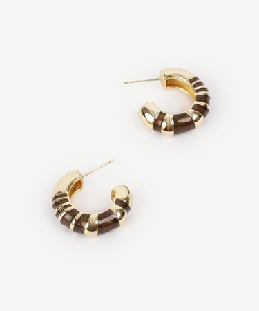  YARGICI Mine Detaylı Halka Küpe