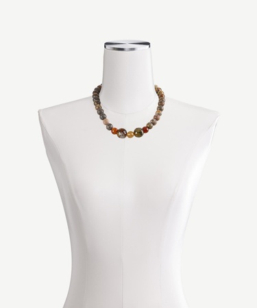  YARGICI Yuvarlak Formlu Doğal Taş Kolye