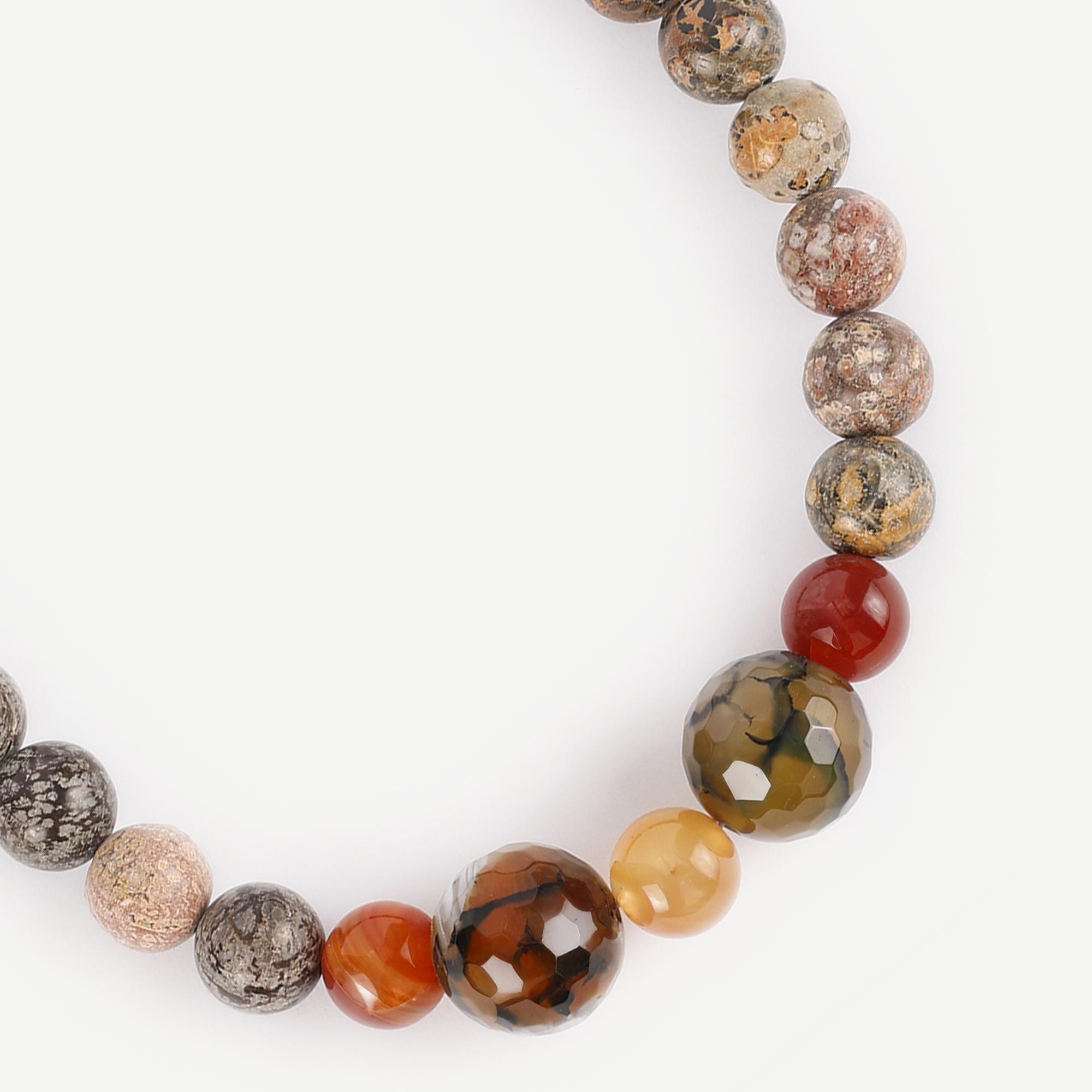 YARGICI Yuvarlak Formlu Doğal Taş Kolye