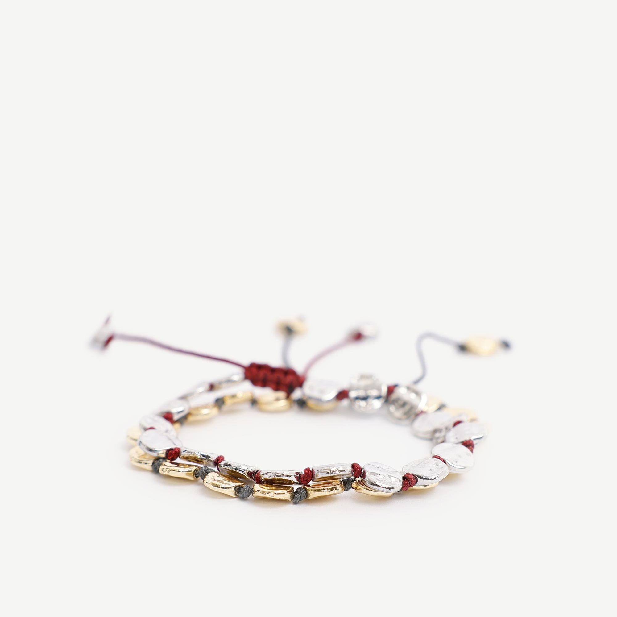 YARGICI Gold Ve Silver Detaylı Bileklik Seti