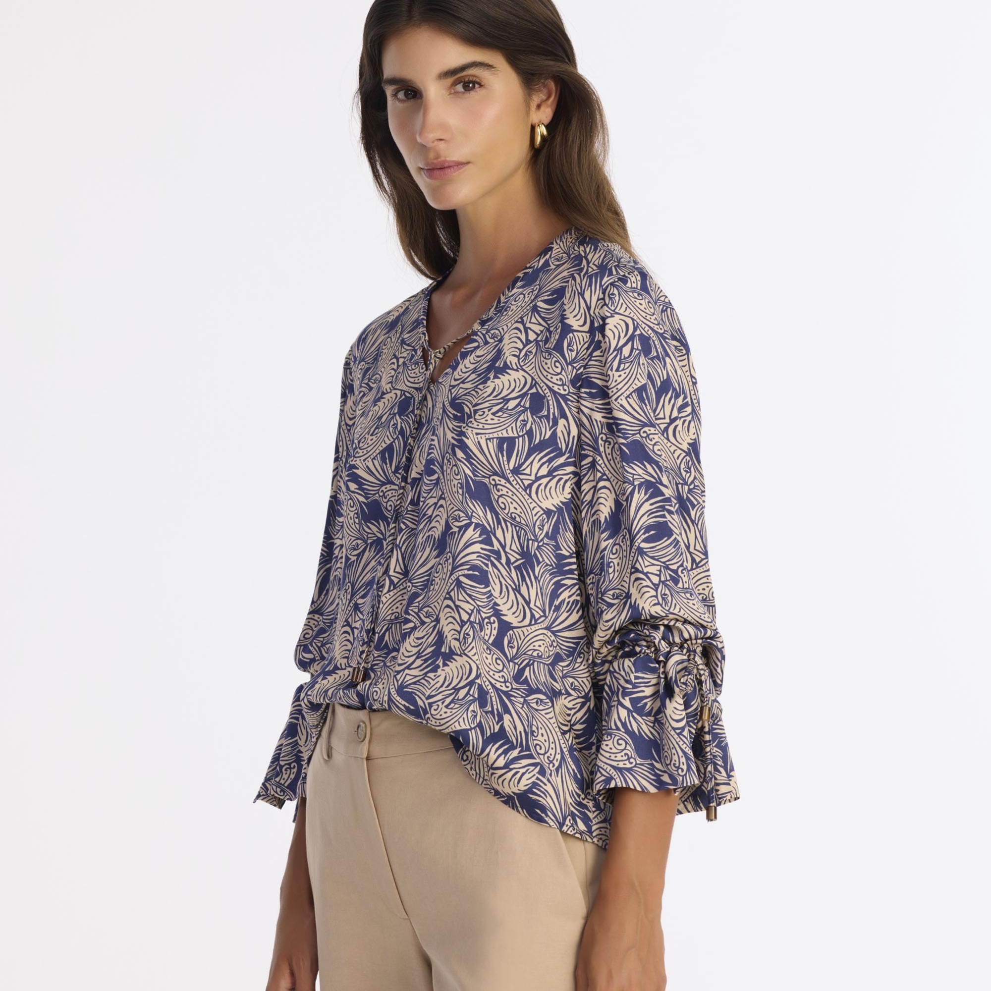 YARGICI Regular V Yaka Uzun Kol Bluz