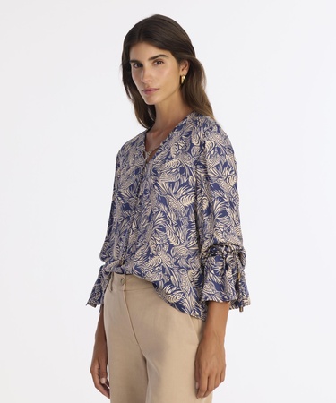  YARGICI Regular V Yaka Uzun Kol Bluz