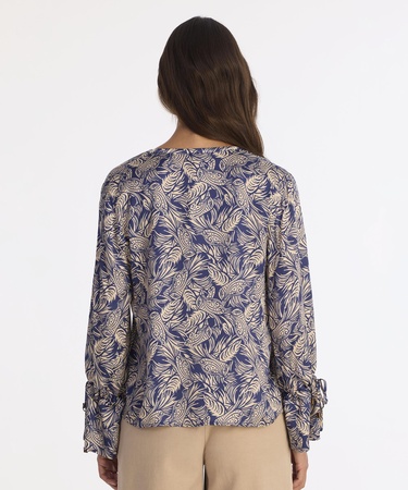  YARGICI Regular V Yaka Uzun Kol Bluz