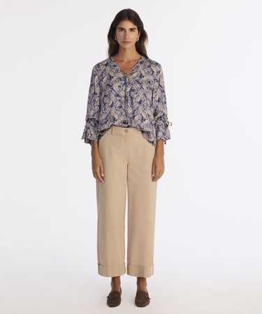  YARGICI Regular V Yaka Uzun Kol Bluz