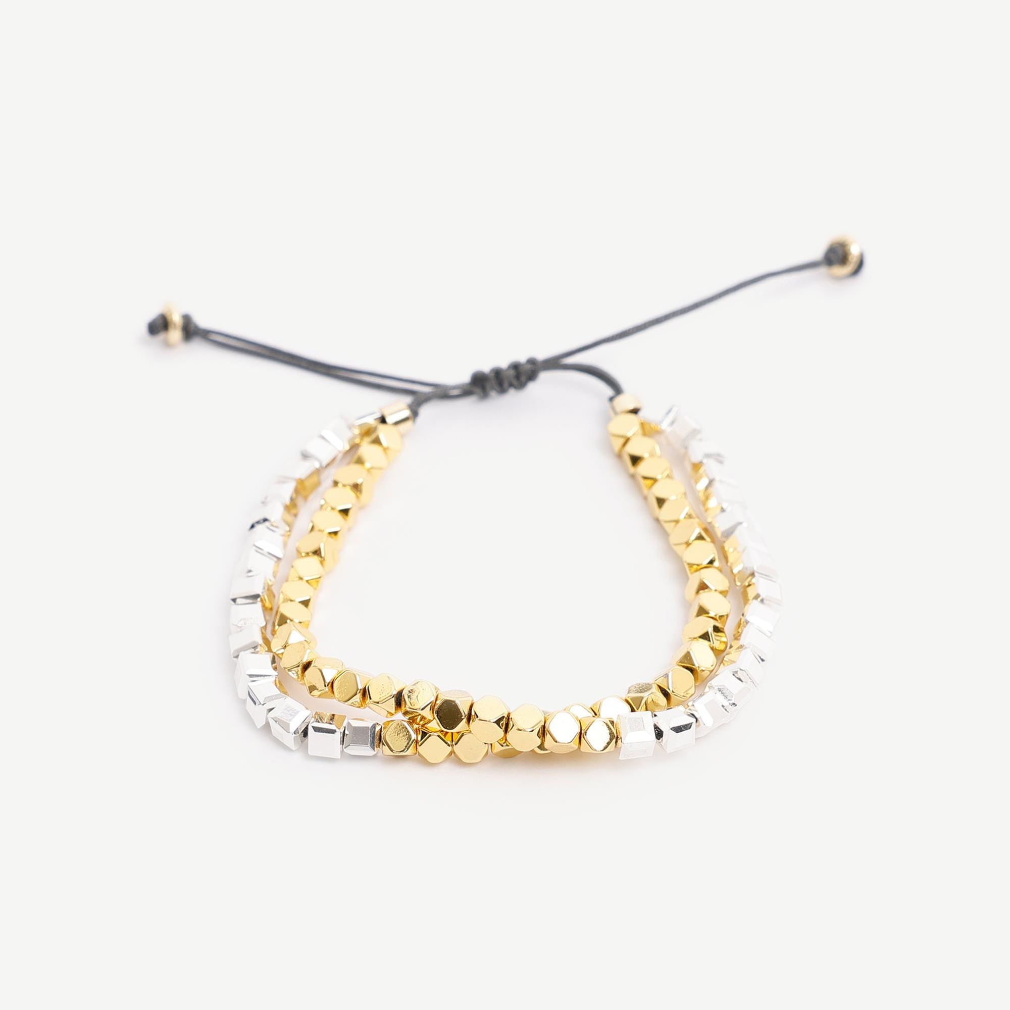 YARGICI Hematit Detaylı Ayarlanabilir Bileklik Seti