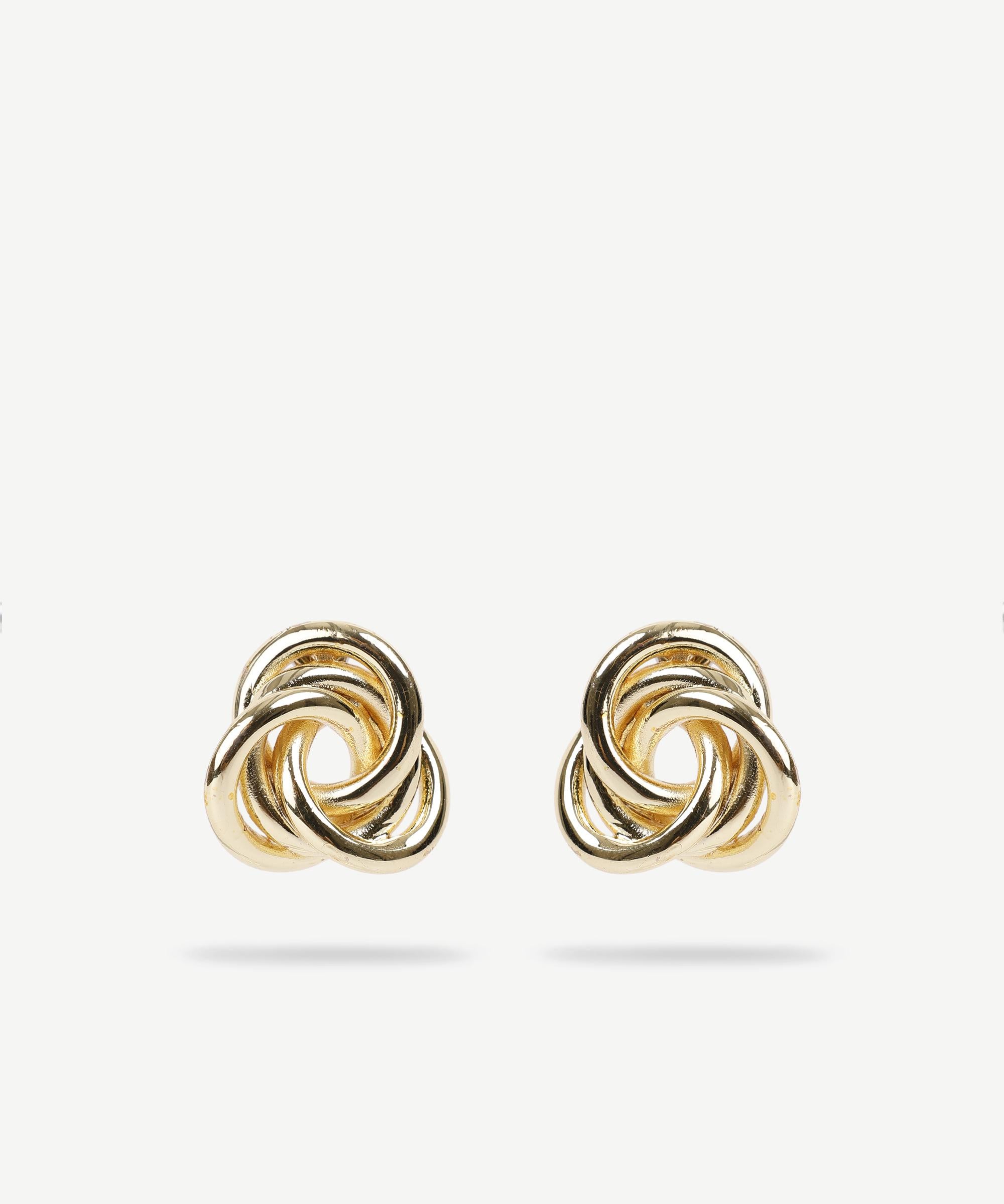  YARGICI Burgu Detaylı Gold Küpe