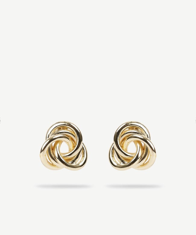  YARGICI Burgu Detaylı Gold Küpe