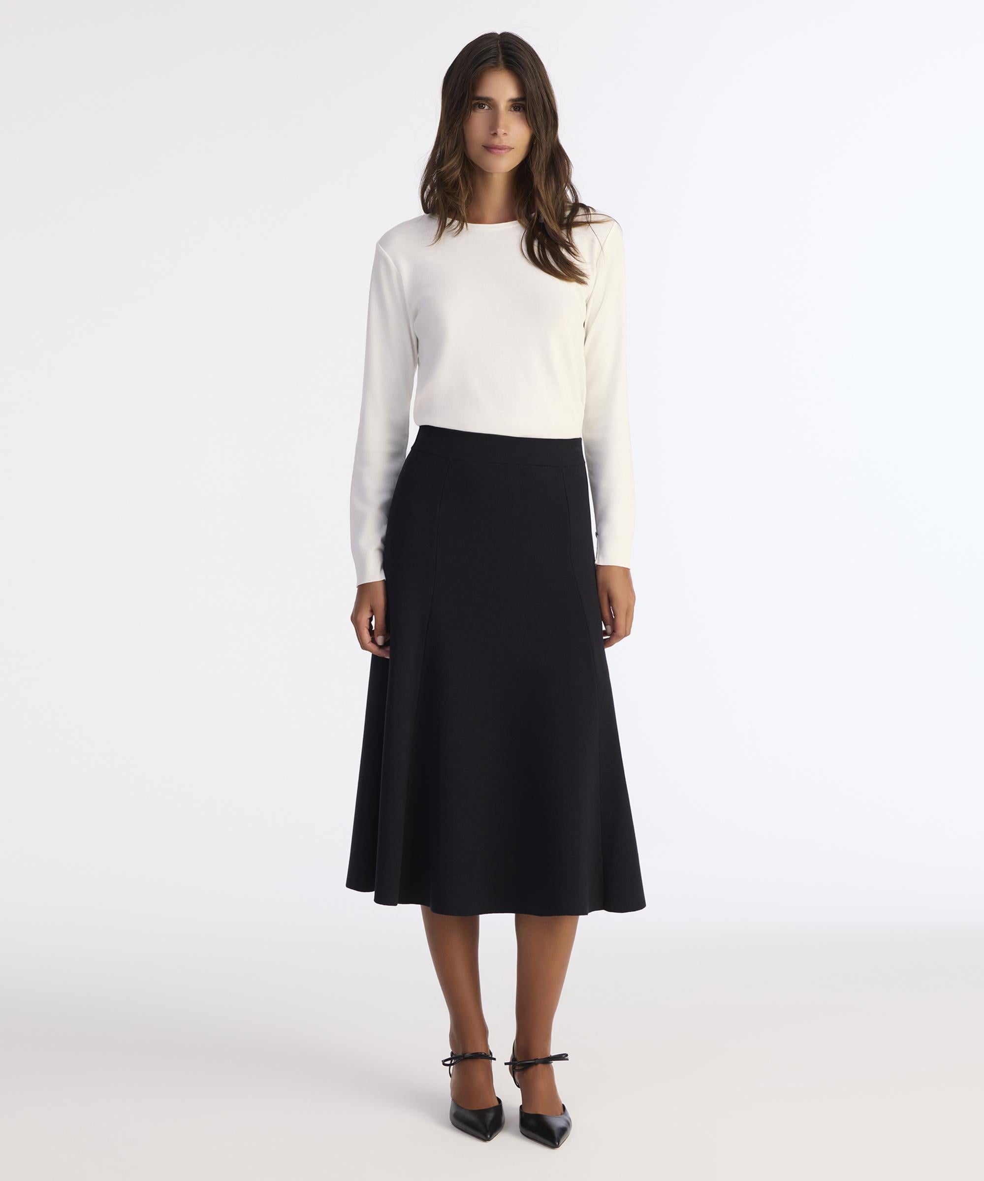  YARGICI Volanlı Midi Etek