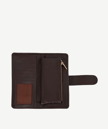  YARGICI Kapama Detaylı Deri Cüzdan