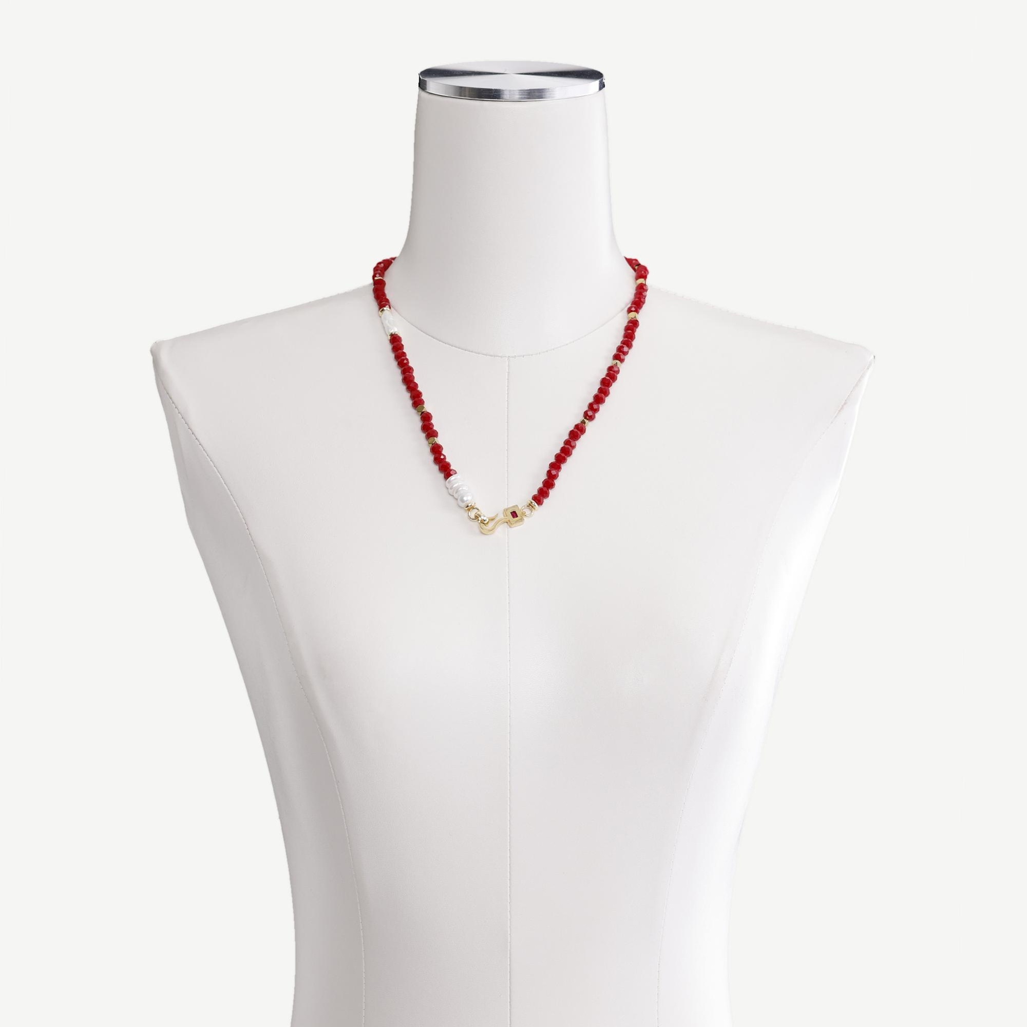 YARGICI Hematit Ve Mayorka İncili Kolye