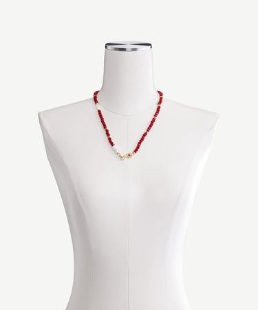  YARGICI Hematit Ve Mayorka İncili Kolye