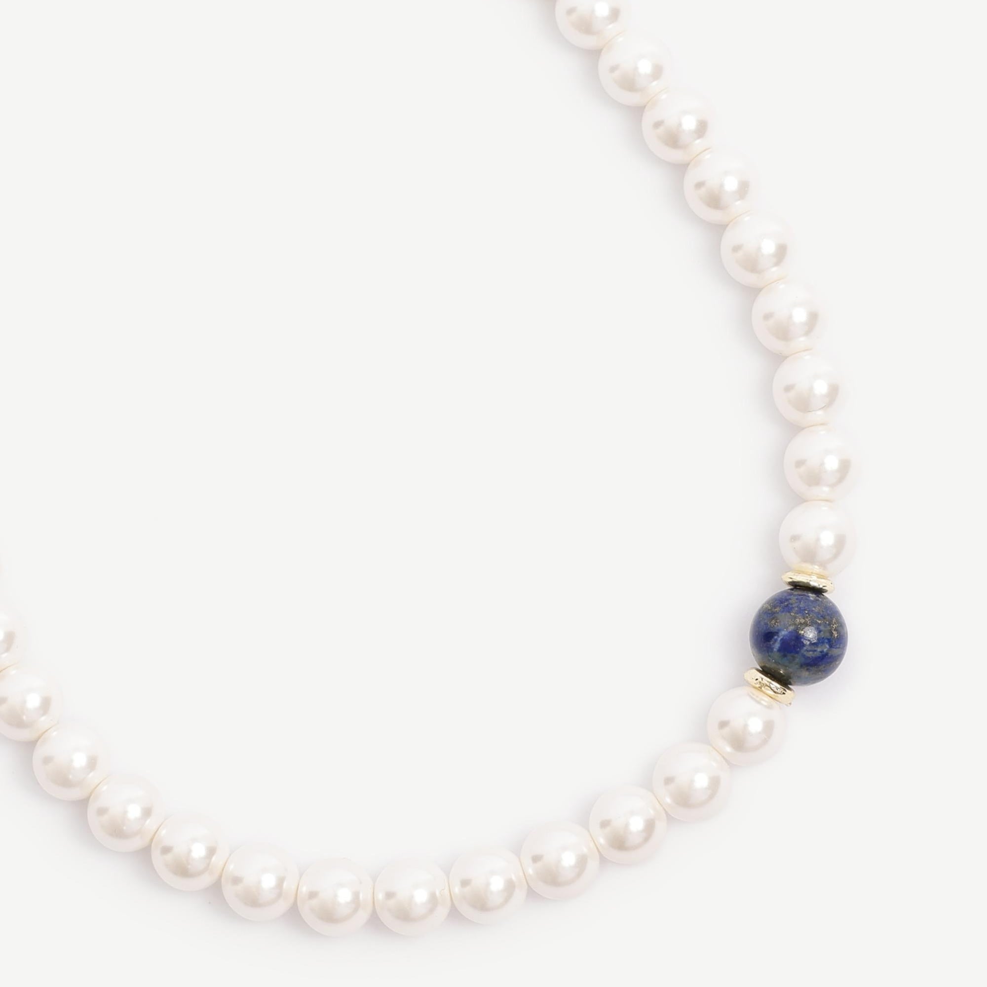 YARGICI Mayorka İnci Ve Lapis Detaylı Kolye