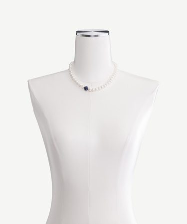  YARGICI Mayorka İnci Ve Lapis Detaylı Kolye