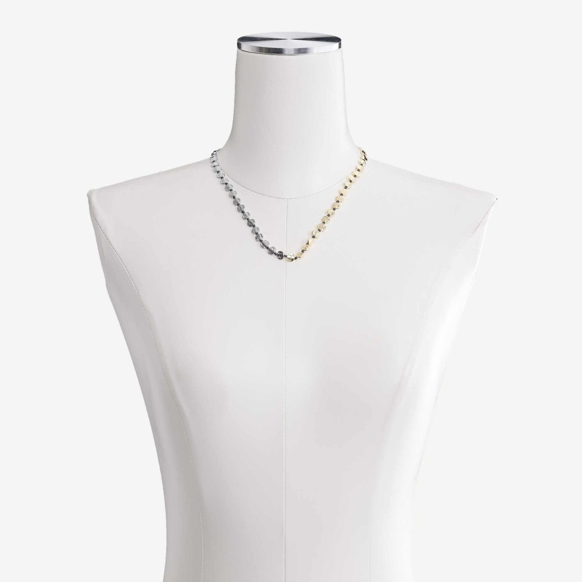 YARGICI Gold Ve Silver Detaylı Kolye