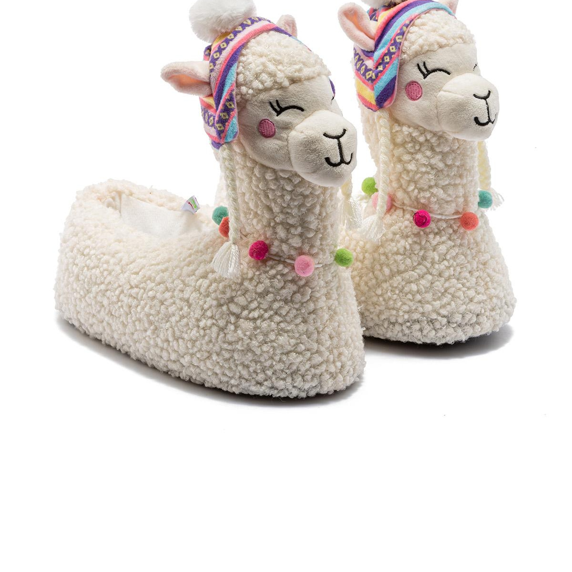 Lama Kadın Hayvanlı Panduf Beyaz 36/41