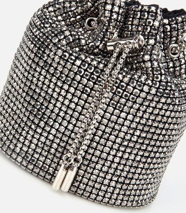  Kadın Gri Taşlı Portföy Çanta