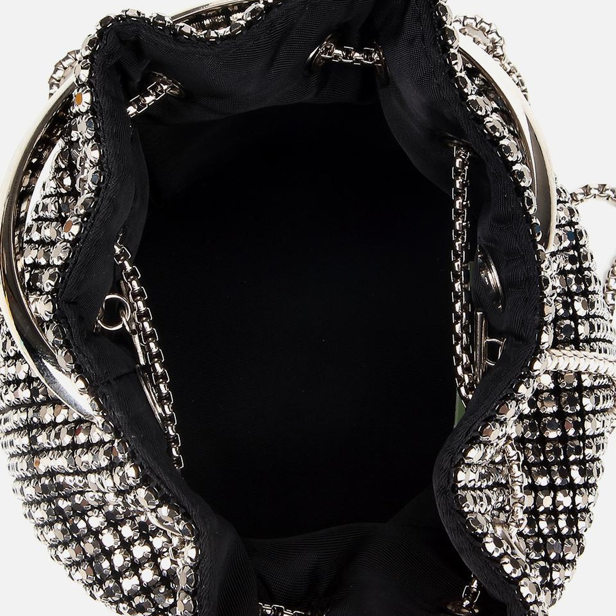 Kadın Gri Taşlı Portföy Çanta