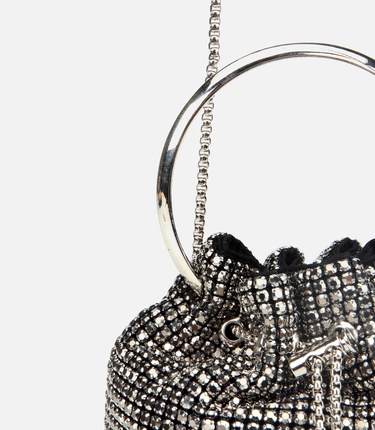  Kadın Gri Taşlı Portföy Çanta