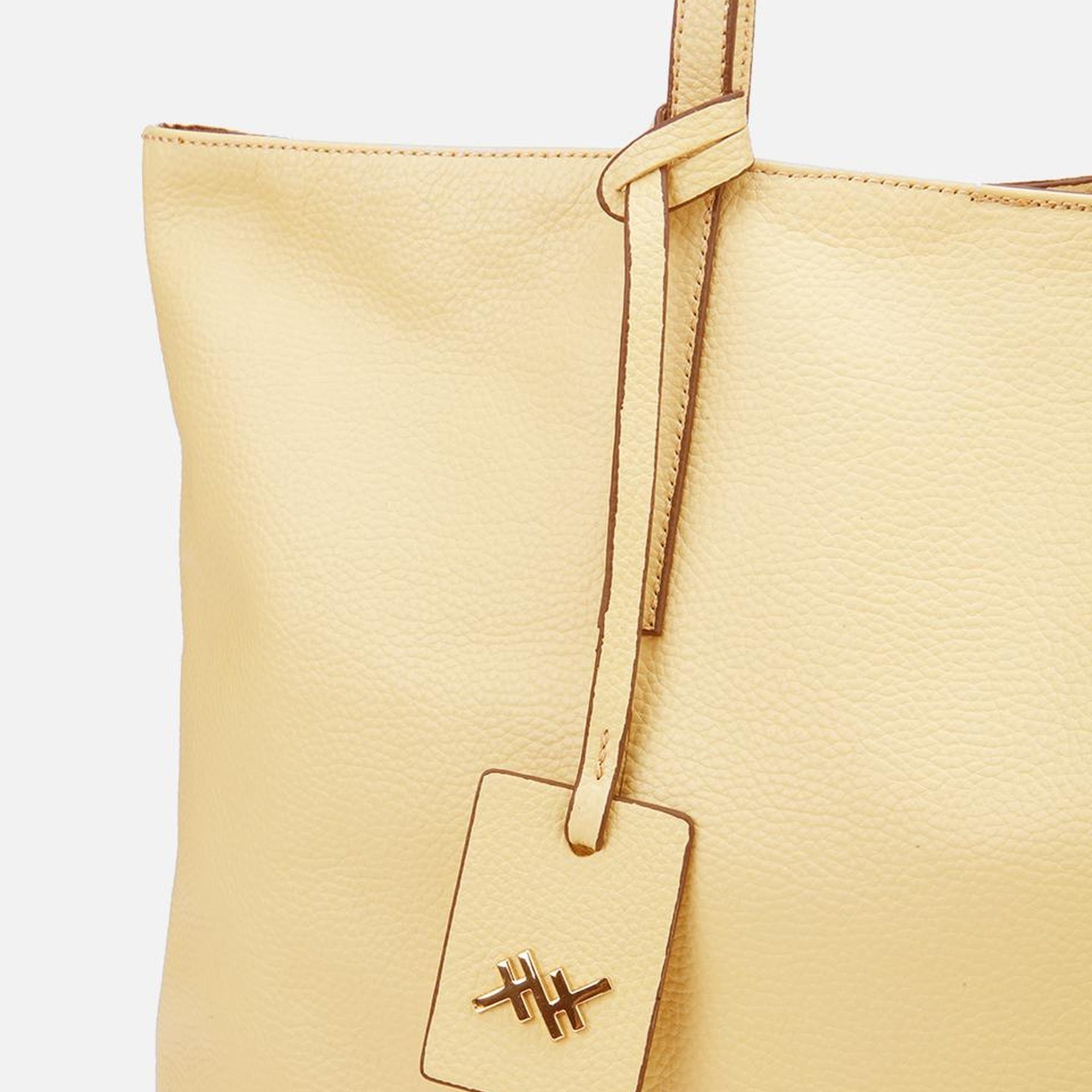 Kadın Deri Sarı Tote Çanta