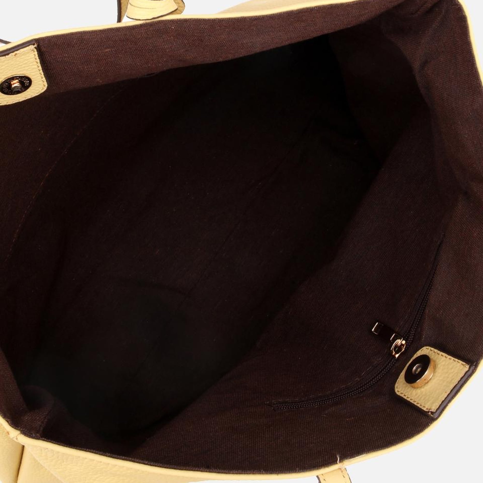 Kadın Deri Sarı Tote Çanta