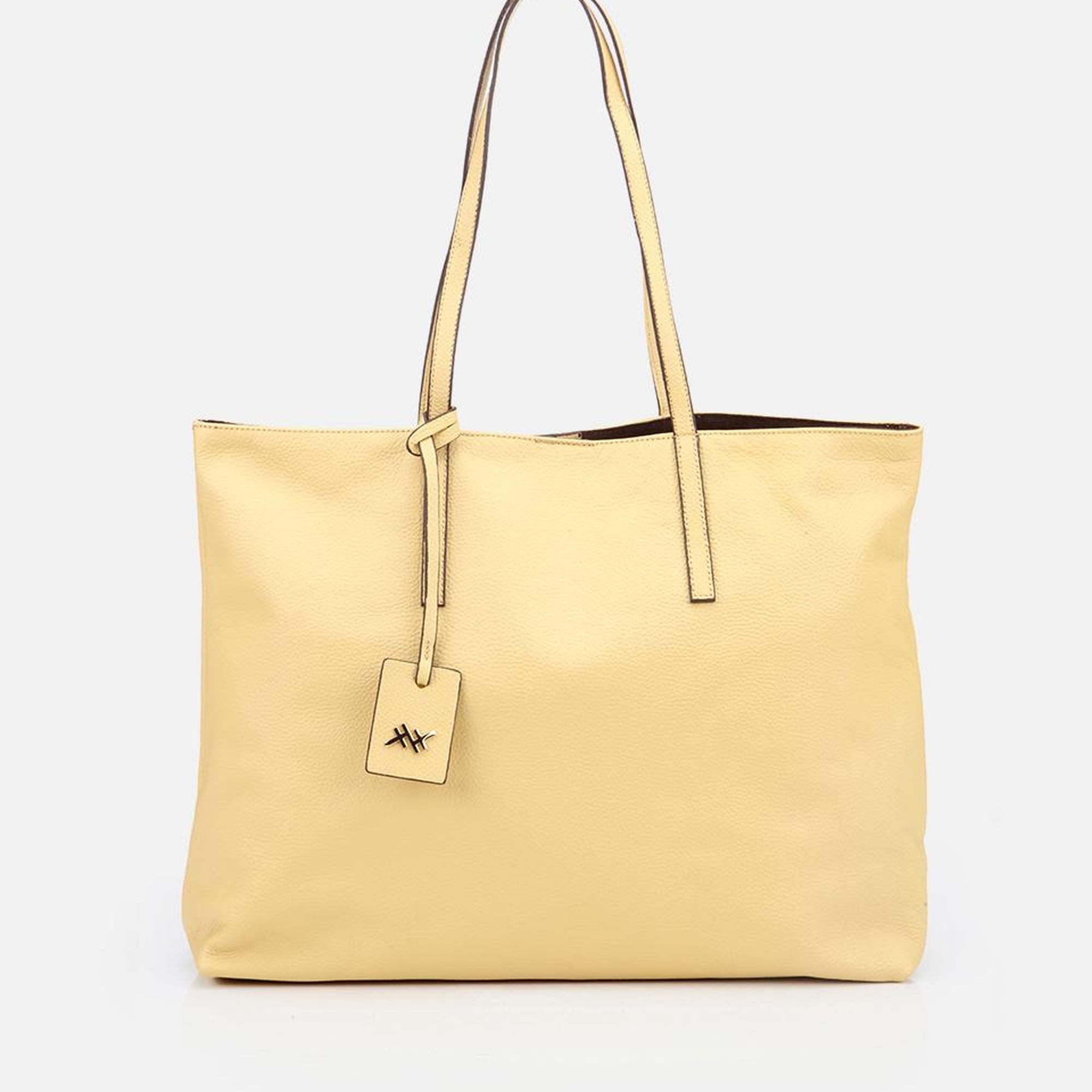 Kadın Deri Sarı Tote Çanta