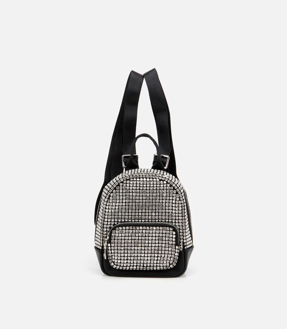  Kadın Gri Taşlı Sırt Çantası