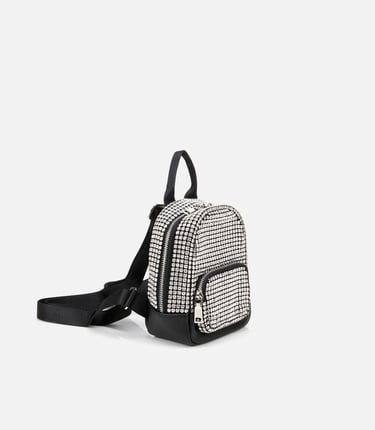  Kadın Gri Taşlı Sırt Çantası