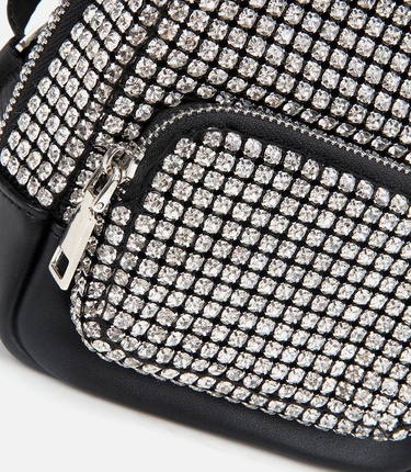  Kadın Gri Taşlı Sırt Çantası