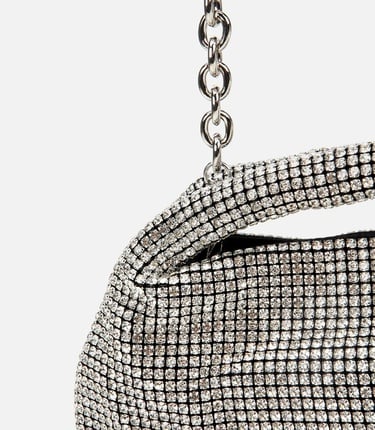  Kadın Lame Taşlı Portföy Çanta