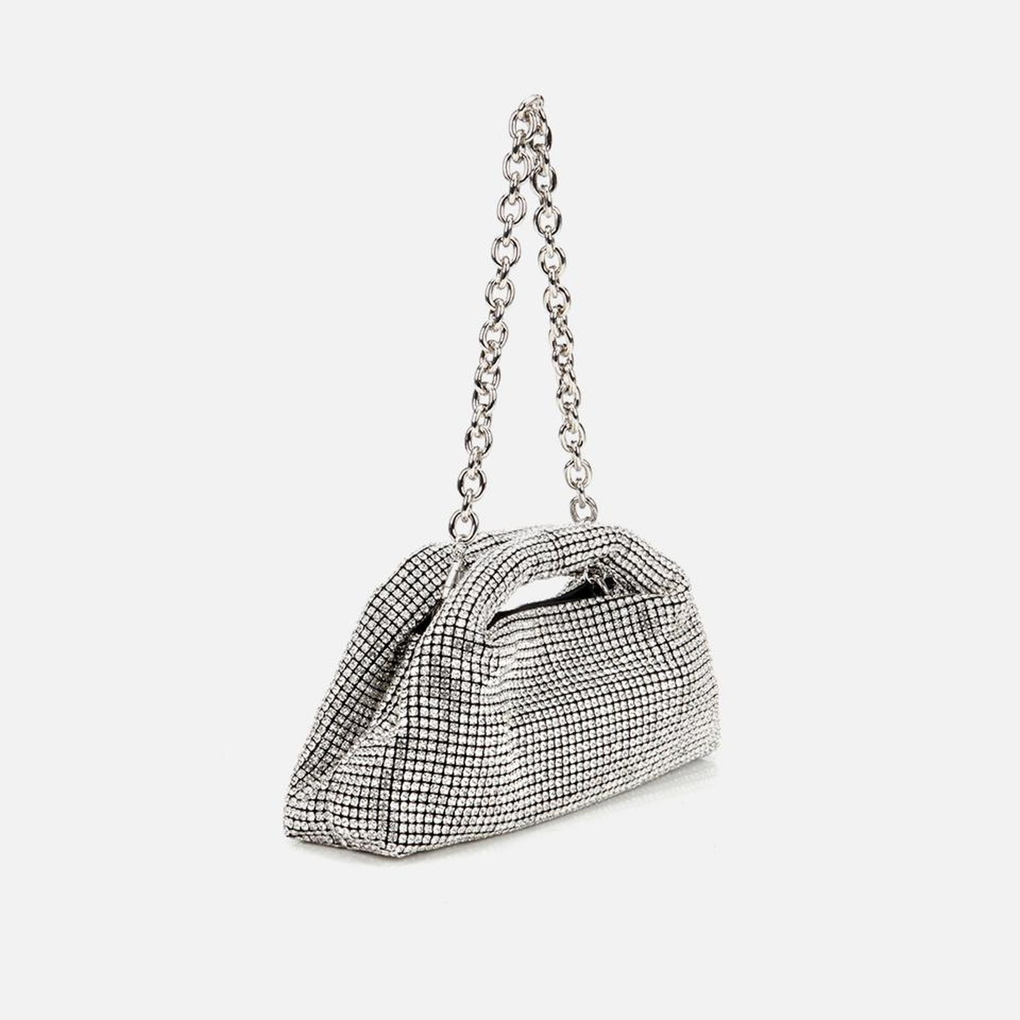 Kadın Lame Taşlı Portföy Çanta