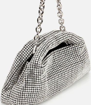  Kadın Lame Taşlı Portföy Çanta