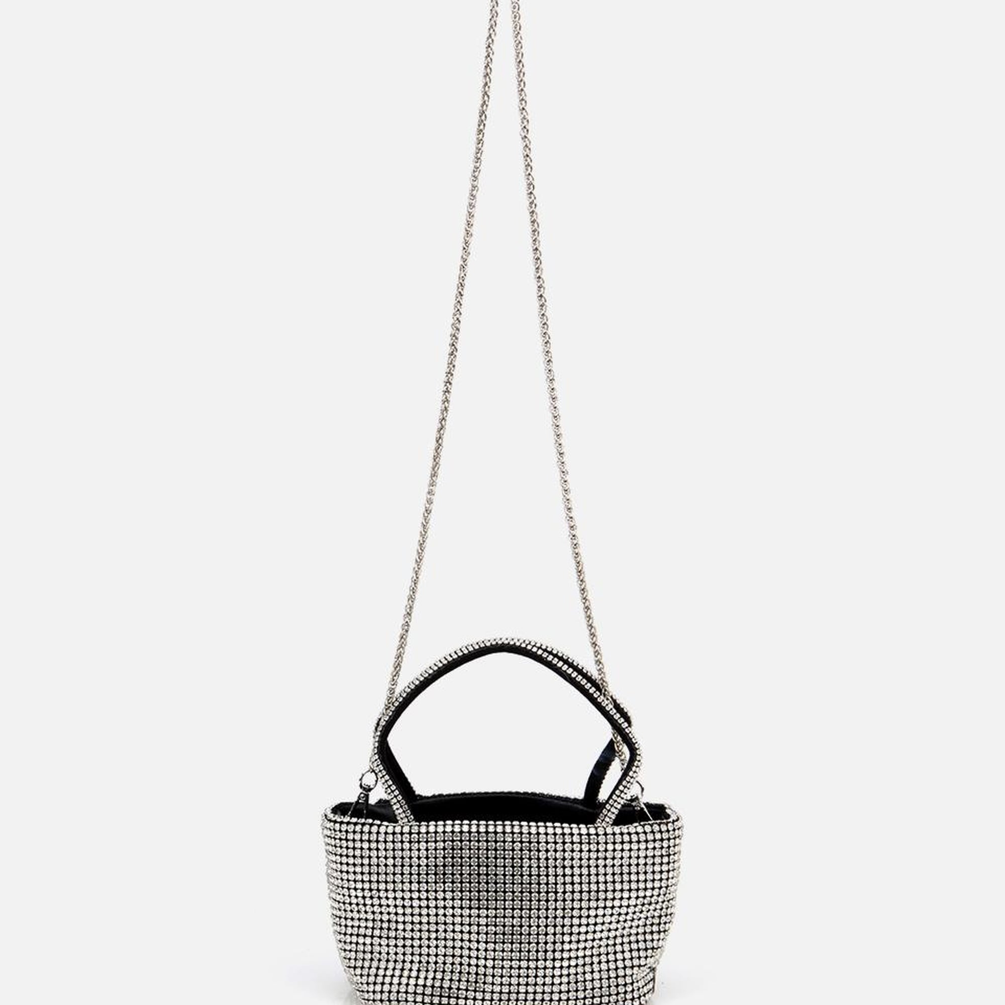 Kadın Siyah Taşlı Portföy Çanta