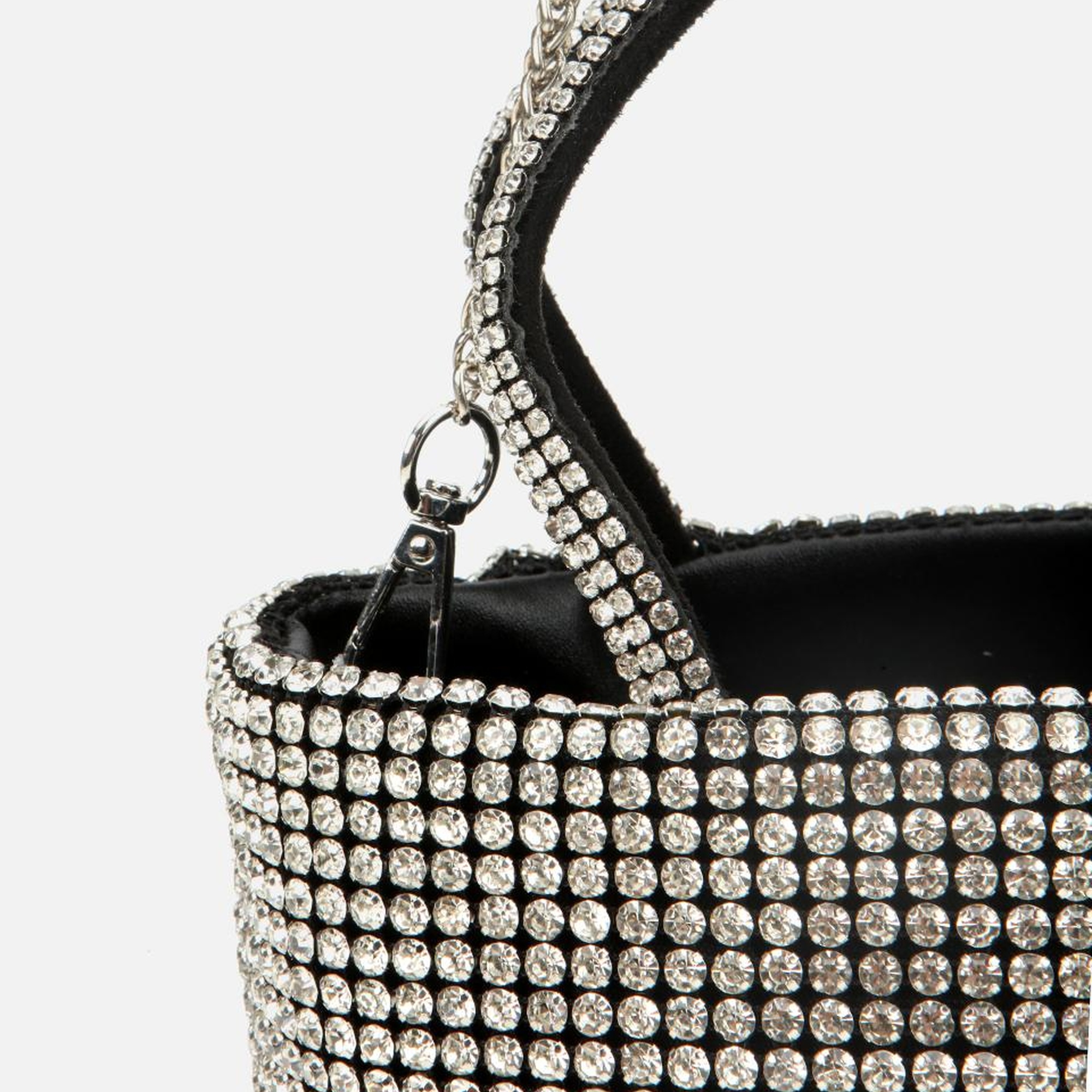 Kadın Siyah Taşlı Portföy Çanta