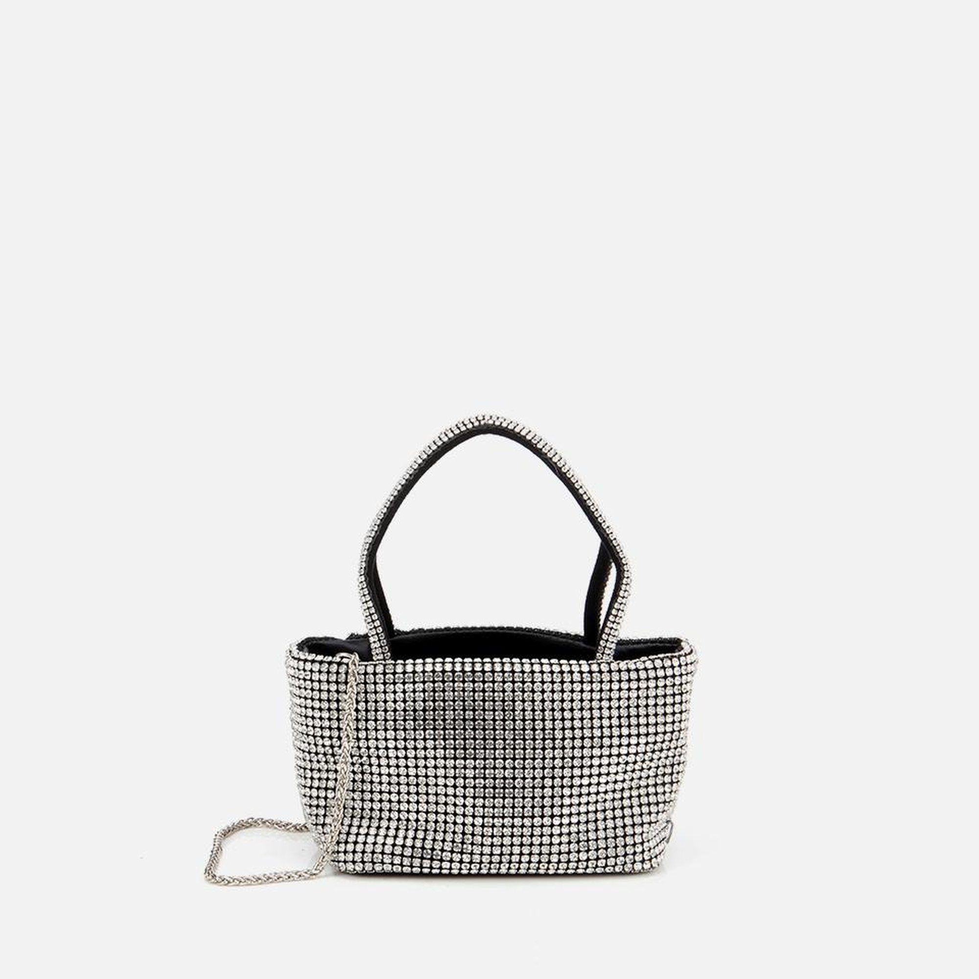 Kadın Siyah Taşlı Portföy Çanta