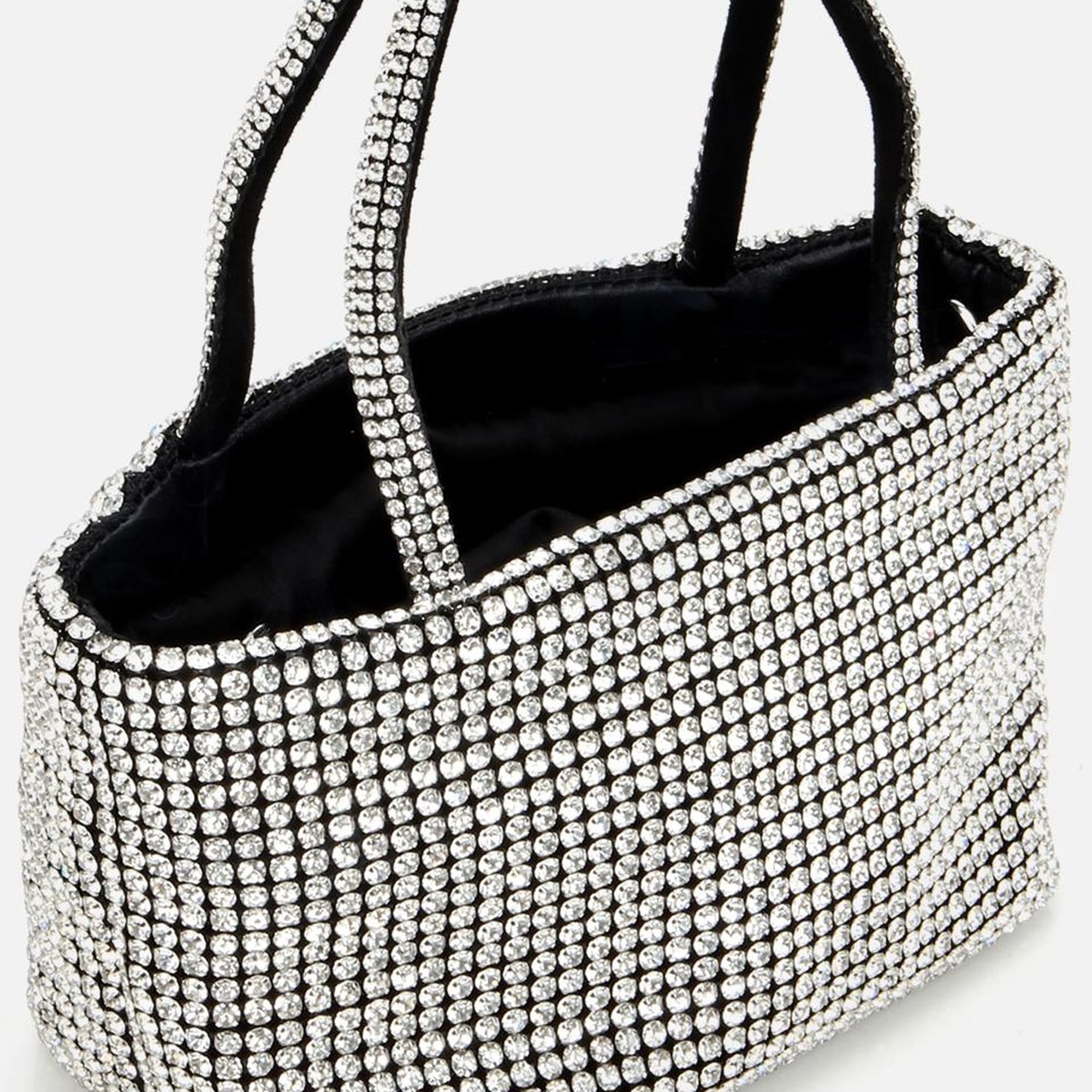 Kadın Siyah Taşlı Portföy Çanta