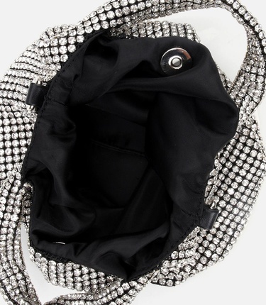  Kadın Siyah Taşlı Portföy Çanta