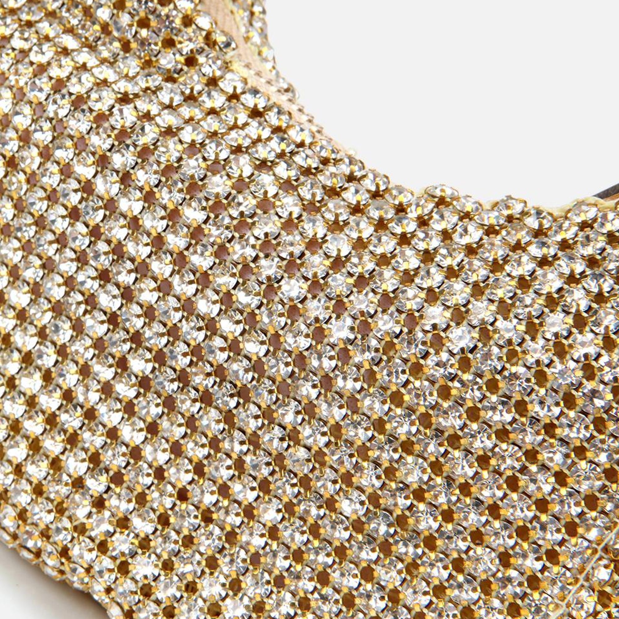 Kadın Gold Taşlı Portföy Çanta