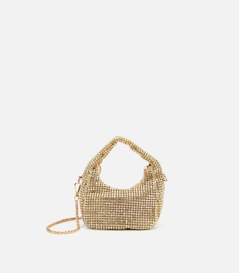  Kadın Gold Taşlı Portföy Çanta