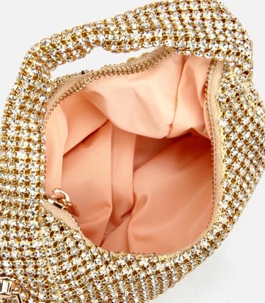  Kadın Gold Taşlı Portföy Çanta