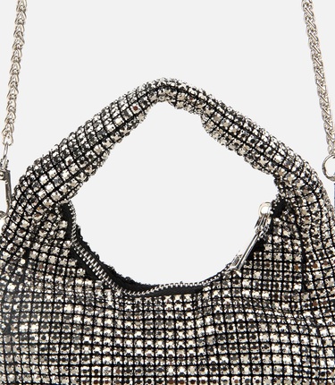  Kadın Gri Taşlı Portföy Çanta