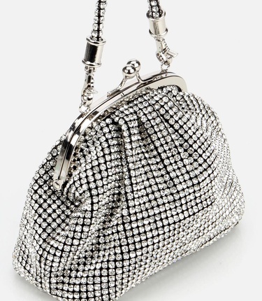  Kadın Lame Taşlı Portföy Çanta