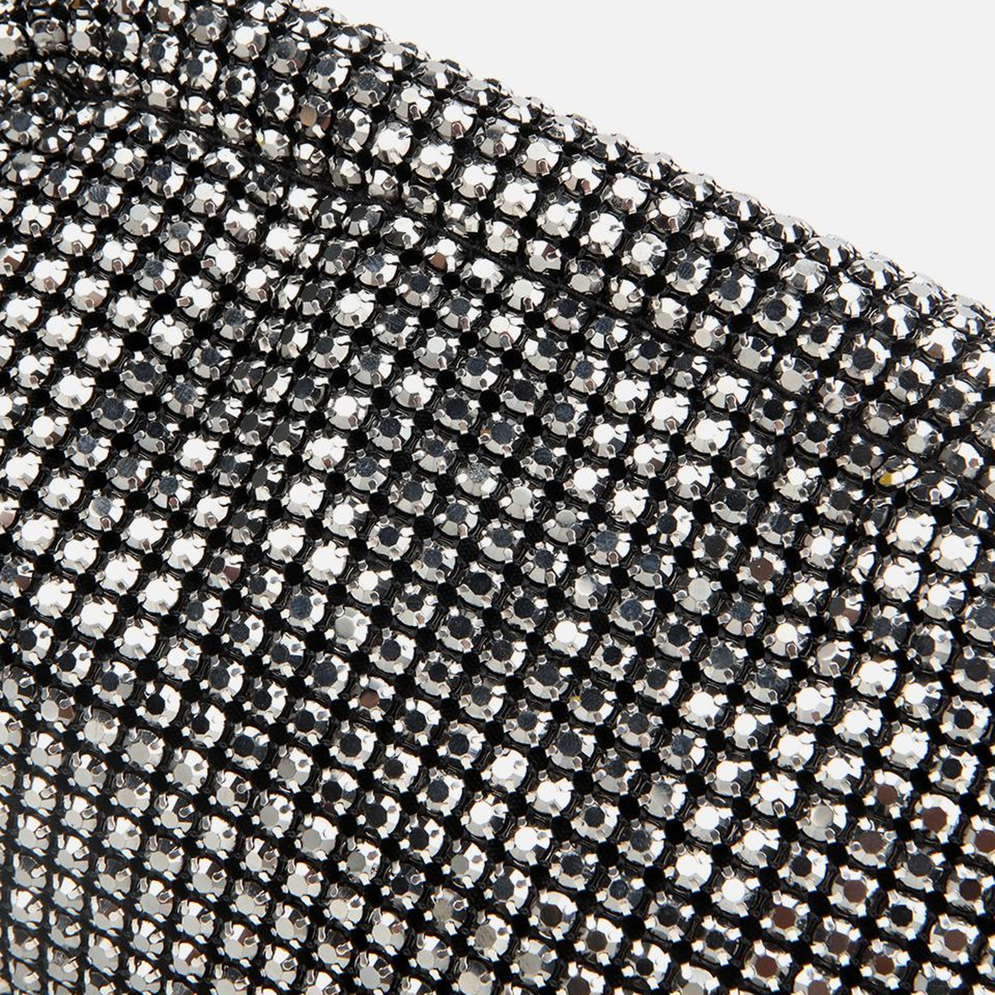 Kadın Gri Taşlı Portföy Çanta