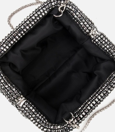  Kadın Gri Taşlı Portföy Çanta